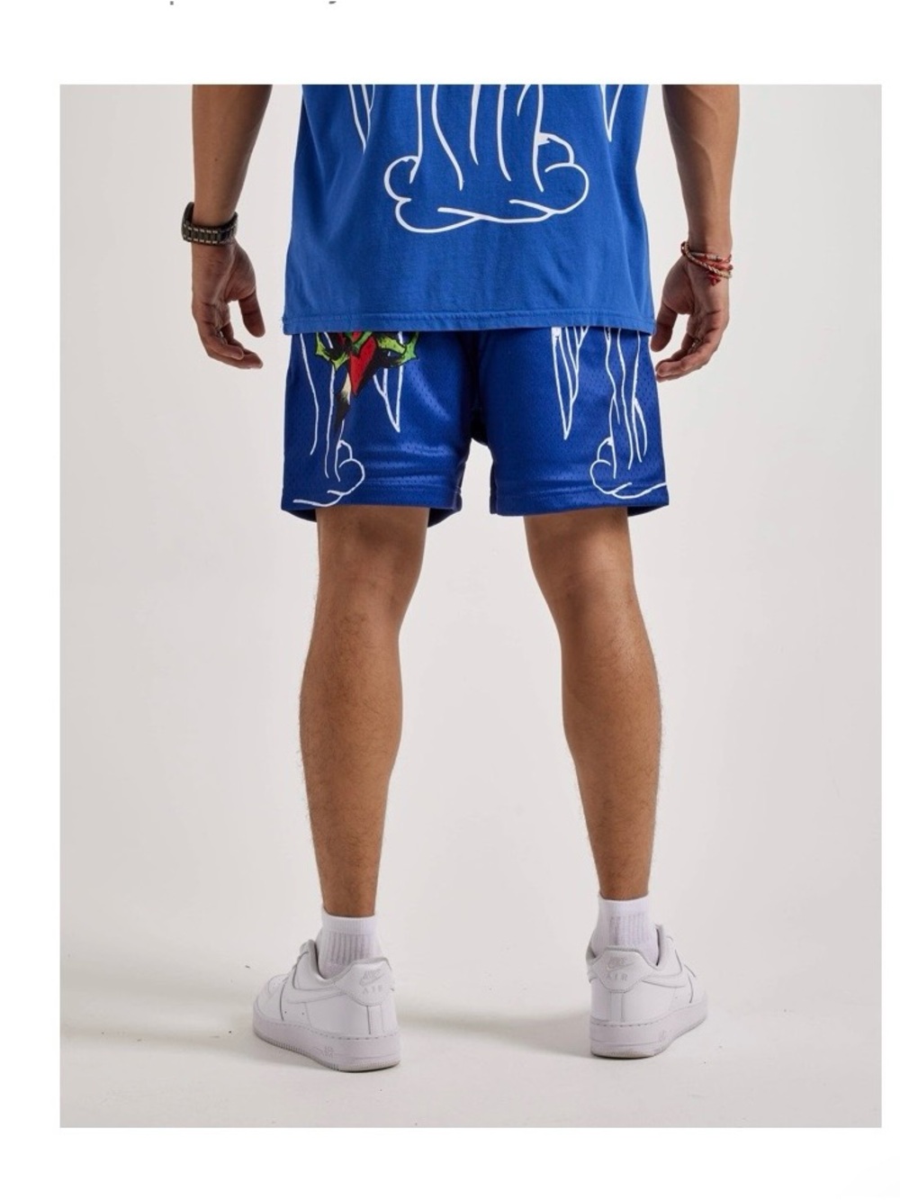 Ed Hardy Blue Graphic Men's Shorts